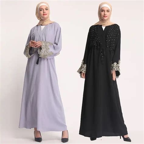 Striped Kaftan Abaya Robe Dubai Qatar Uae Oman Cardigan Hijab