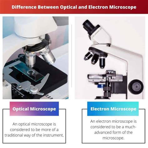 Optical Vs Electron Microscope Difference And Comparison