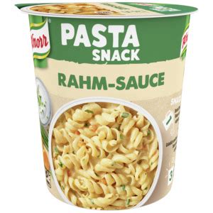 Knorr Snack Bar Pasta Snack Nudeln In Rahm Sauce Er Pack X G