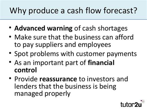 Forecasting Cash Flows