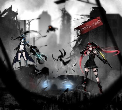 Black Rock Shooter Lucia And Lucia Dawn Black Rock Shooter And 1