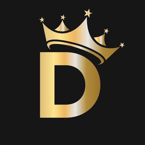 Premium Vector Letter D Crown Logo Crown Logo On Letter D Template