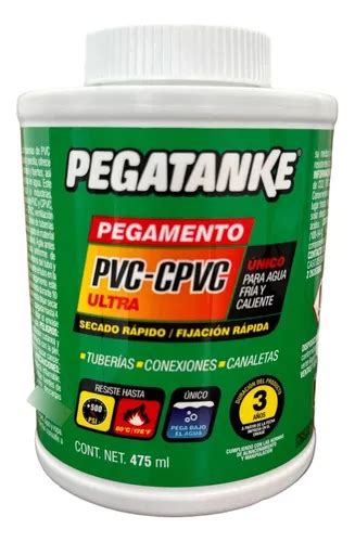 Pegamento Para Pvc Y Cpvc Ml Onzas Pegatanke Meses Sin Inter S