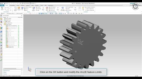 Siemens Plm Nx Errata For External Spur Gear Modeling Youtube