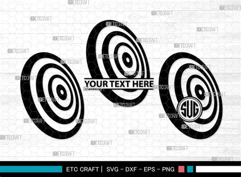 Dart Monogram Dart Silhouette Dart Svg Dartboard Svg Target Svg Shooting Target Svg Dart