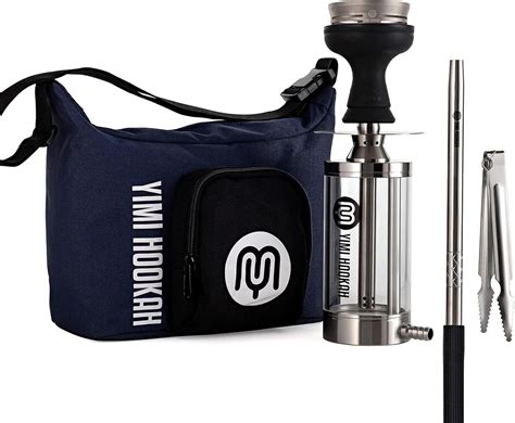 Yimi hookah Nix Mini juego de cachimba portátil de acero inoxidable