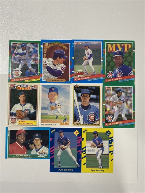 Ryne Sandberg Card Lot Donruss Bowman Classics Chicago