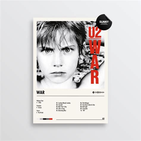 U2 - War | Album Cover Poster – Sunny Designs Posters