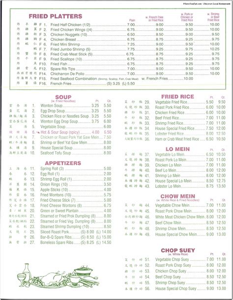 No Chinese Kitchen Restaurant In The Bronx Menus Photos