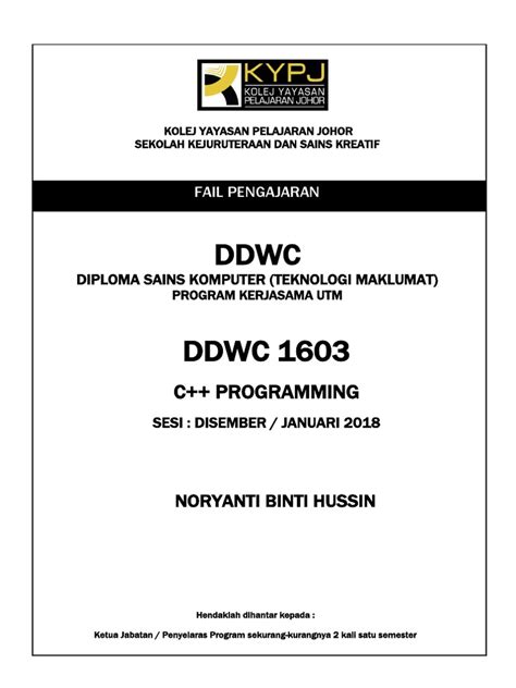 Muka Depan Fail Pdf