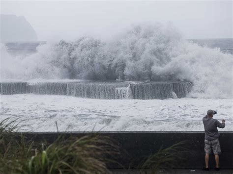 Tokyo Braces For Typhoon Ampil As Homes Evacuated Flights Cancelled