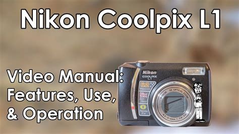 Nikon Coolpix L Video Manual And Tutorial Menu System Take A Photo