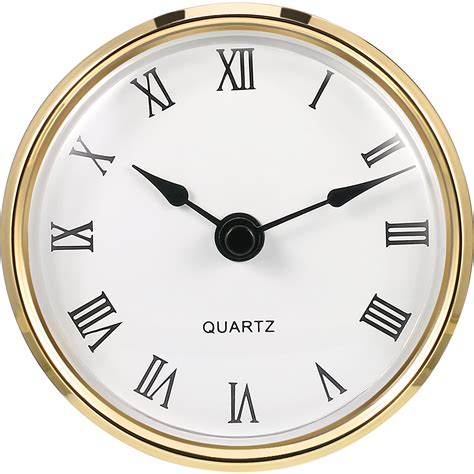 Pouce Mm Horloge Quartz Ajustement Ins Rer Avec Jante D Or