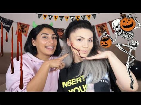 EN KOLAY CADILAR BAYRAMI MAKYAJ DENEMESİ Halloween Makyajı YouTube