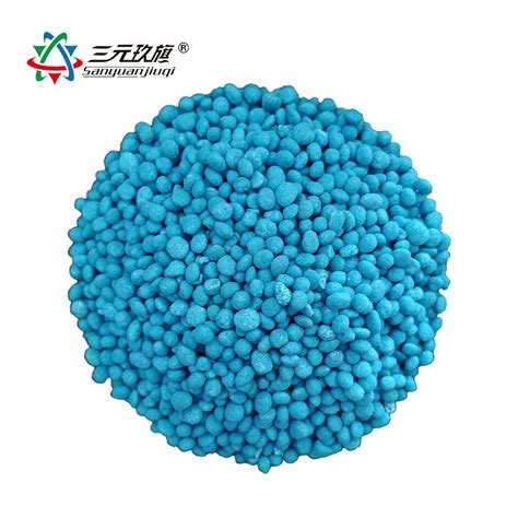 Agricultural Grade Npk 14 14 14 Compound Granular Fertilizer Quick Release Nutrient Blue Color