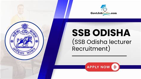 Ssb Odisha Lecturer Recruitment Apply Online Vacancies