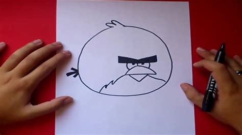 Como Dibujar El Pajaro Rojo Gigante Paso A Paso Angry Birds How To