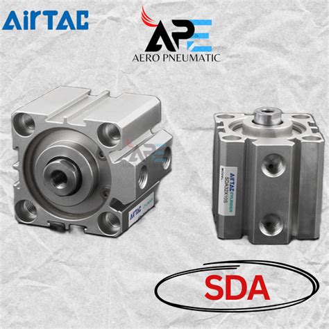 Jual Sda X Compact Cylinder Pneumatic Airtac Sda X Drat Dalam