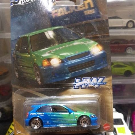 Hot Wheels Honda Civic Type R Ek Falken Shopee Malaysia