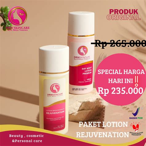 Jual Drw Skincare Lotion Night Rejuvenation Handbody Premium Memutihkan