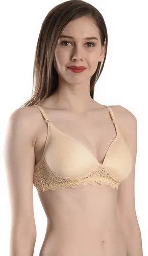 Cotton Plain Padded Biege Bra Size 30b 38b At Best Price In New Delhi