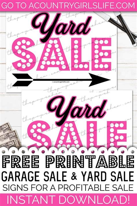 If You Re Looking For A FREE Printable Garage Sale Sign Or Yard Sale