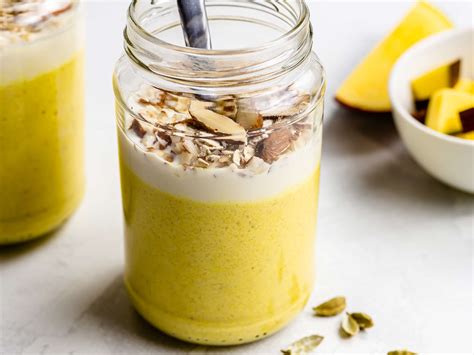 Mango Lassi Overnight Oats Vegan Sugar Free Foodaciously