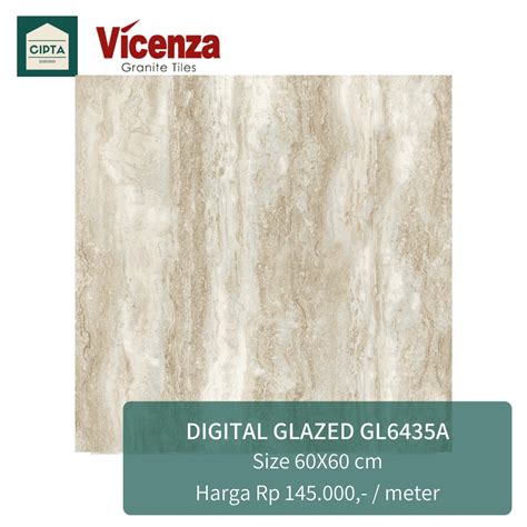 Jual GRANIT GRANITE TILE VICENZA DINDING LANTAI 60X60 CM GLAZED