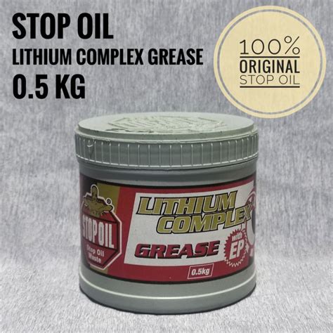 Stop Oil Lithium Complex Grease 05kg Bearing Grease Lubricant