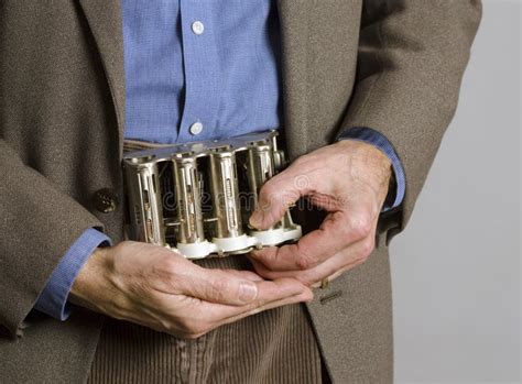 Man With Belt Coin Dispenser Stock Photo - Image of currency, close: 21580722