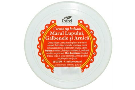 Crema Tip Balsam De Marul Lupului Galbenele Si Arnica 90 G Dorel