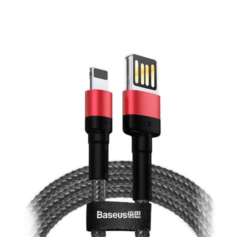 BASEUS Cable USB FOR LIGHTNING 2 4A 1M BLACK RED Baseus Maroc