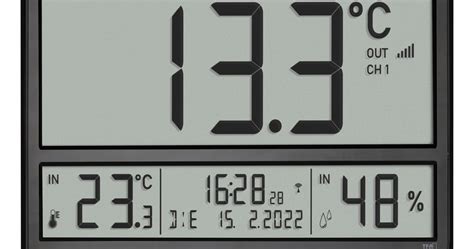 Digitale Xl Funkuhr Mit Au Entemperatur Und Raumklima Tfa Dostmann