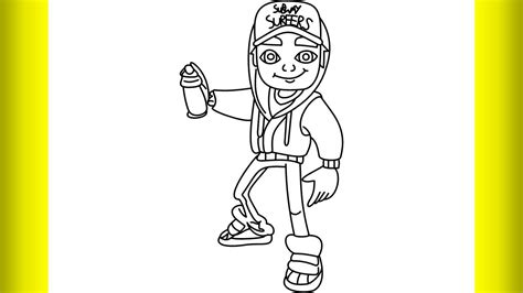 Subway Surfers Jake Coloring Pages