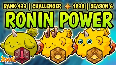 Stronger Triple Ronin Beast Build Team Axie Origin Infinity