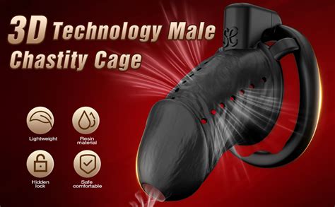 Amazon Male Chastity Cage Sex Toys Lightweight Resin Chastity Devices With 3 Sizes Penis