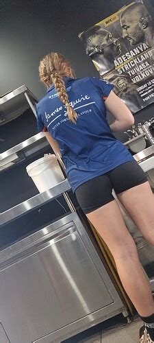 Tight Co Worker St Day Hungry Ass Eating Shorts Omg Spandex
