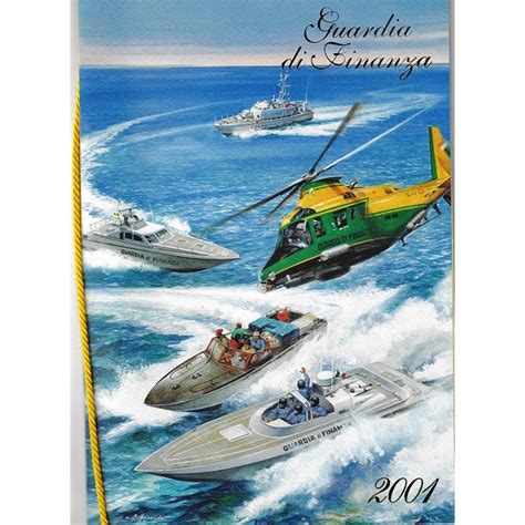 2001 Calendario Guardia Di Finanza Finanzieri E Lotta Al