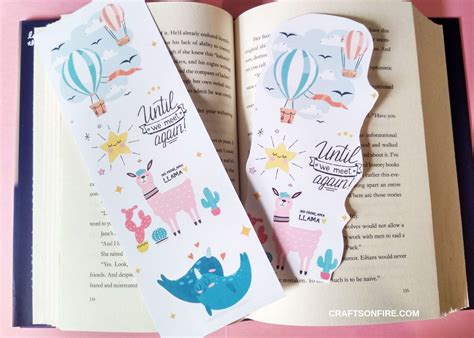 How To Make Customizable Diy Bookmarks In Minutes Craftsonfire