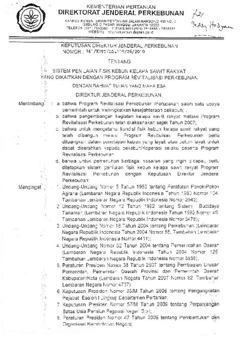 Direktorat Jenderal Perkebunan Newstempo