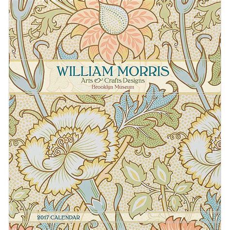 2017 William Morris Arts Crafts Designs Wall Calendar William