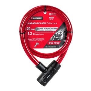 43921 CB 20 TRUPER Candado De Cable Con Llave 20 Mm X 1 20 M Hermex