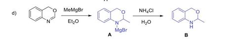 OneClass: What is the full mechanism? MeMgBr NH4Cl O d) N E&O \Nã H2O ...
