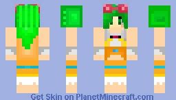 Gumi Vocaloid Minecraft Skin