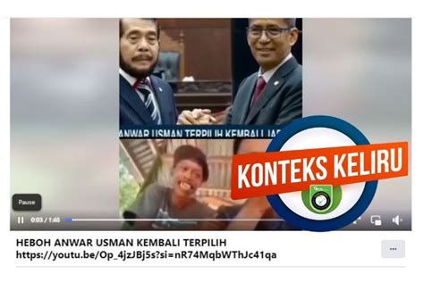 Foto Klarifikasi Tidak Benar Anwar Usman Kembali Terpilih Jadi