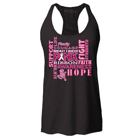 Shop4ever Womens Breast Cancer Support Fight Ribbon Awareness