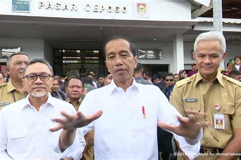 Cek Harga Bahan Pokok Bareng Ganjar Zulhas Jokowi Turun Semuanya