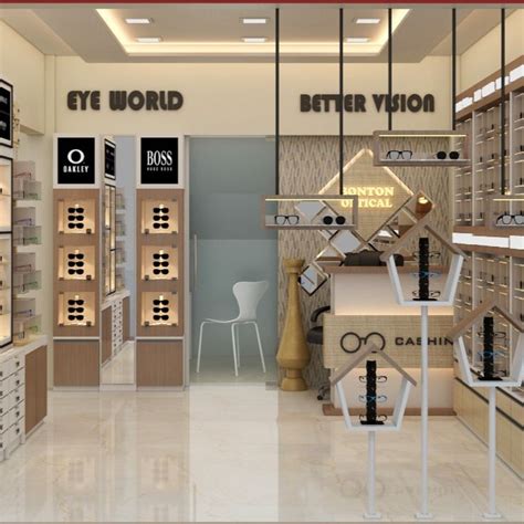 Elegant Optical Showroom Design Shop Interior Design Shop Counter