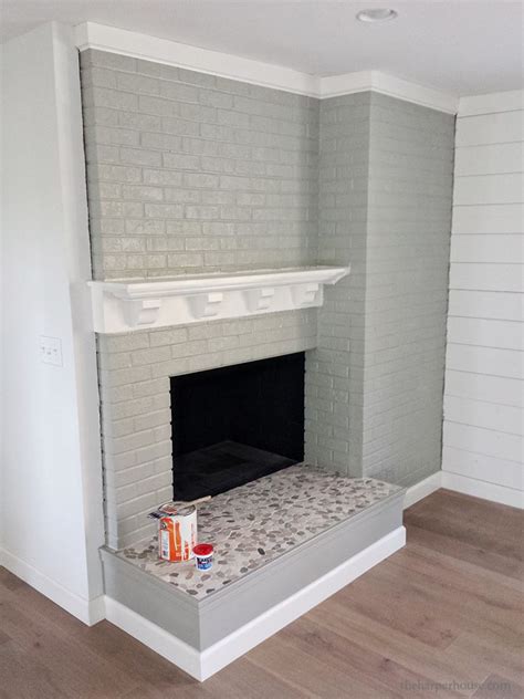 20+ Grey Wash Brick Fireplace