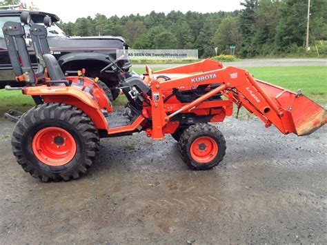 2006 Kubota B7800 30hp Compact Tractor W Plow And Chains